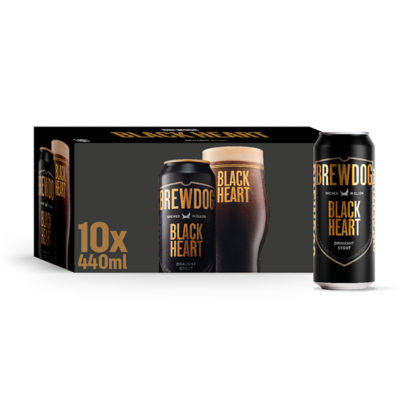 BrewDog Black Heart Draught Stout 10x440ml