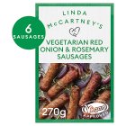 Linda McCartney 6 Vegetarian Sausages with Red Onion & Rosemary Frozen