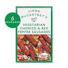 Linda McCartney Vegetarian Chorizo & Red Pepper Sausages x6 300g