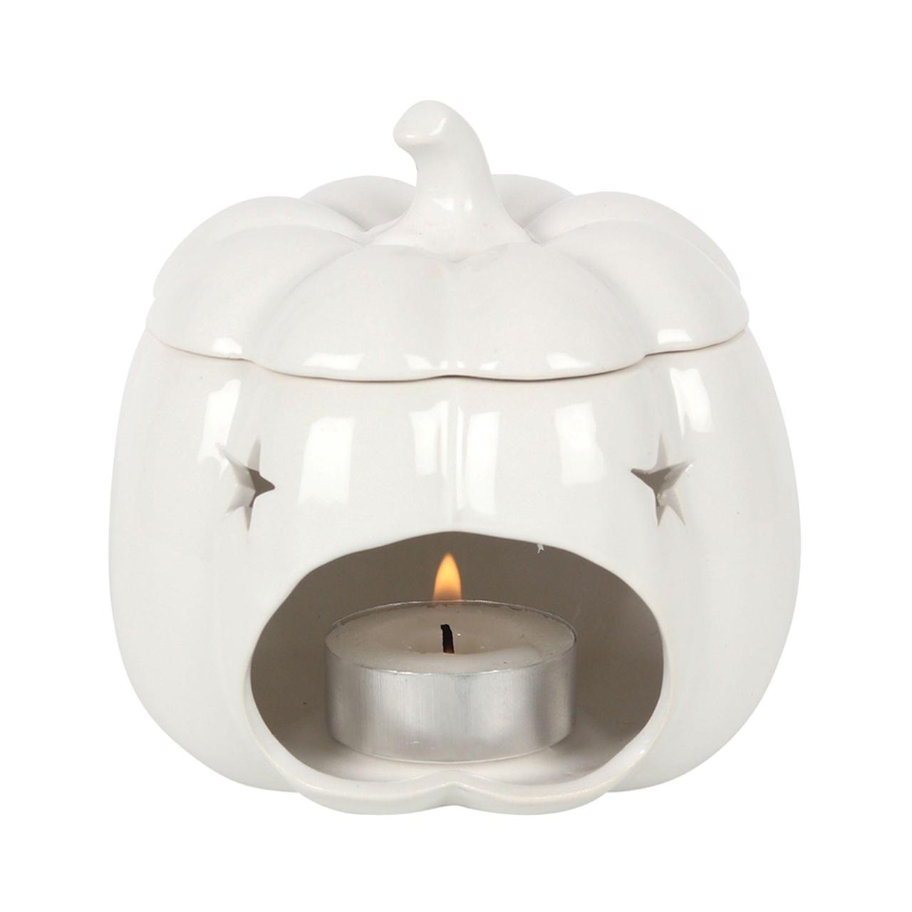 White Pumpkin Ceramic Oil Burner