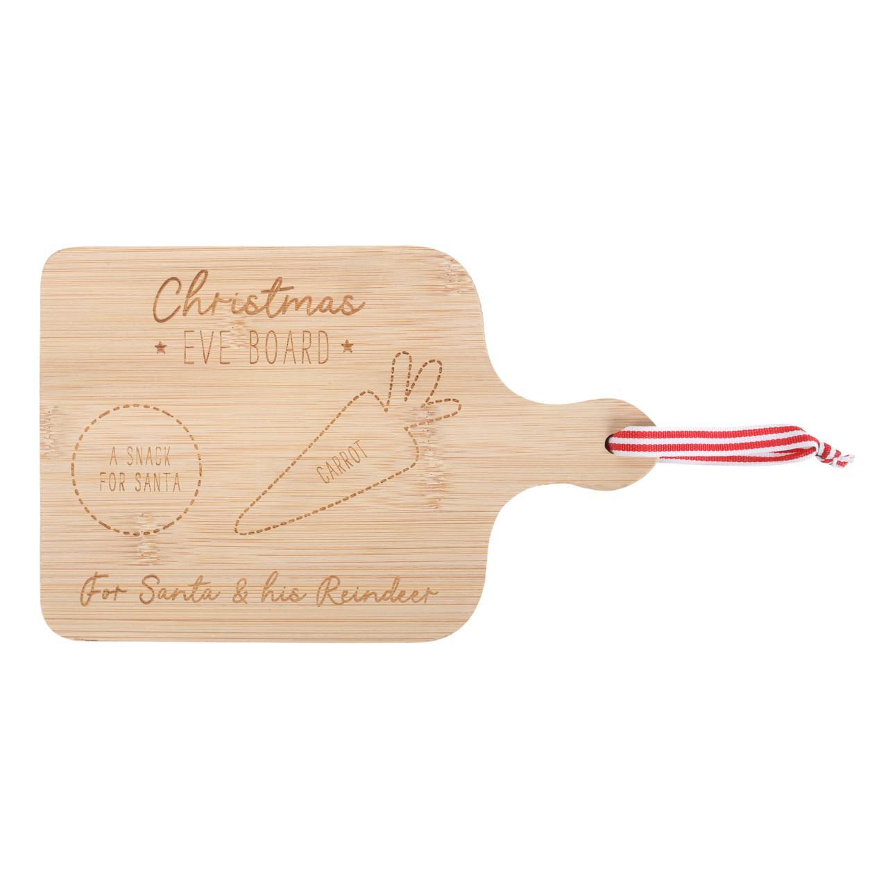 Wooden Christmas Eve Serving Board