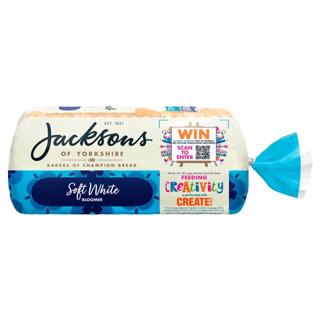 Jacksons Of Yorkshire Soft White Bloomer 800g