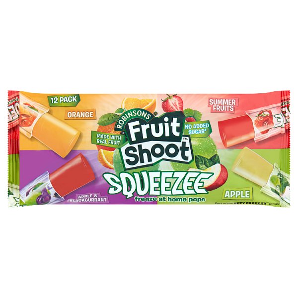 Robinsons Fruit Shoot Squeezee Freeze at Home Pops 12x45ml