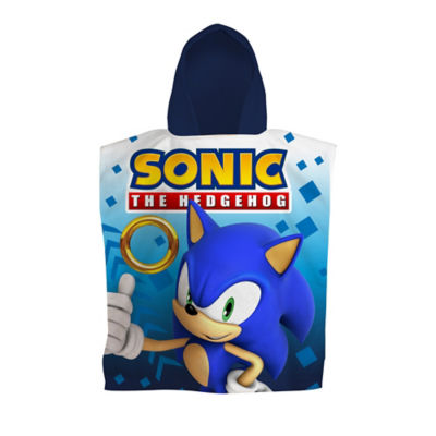 Sonic The Hedgehog Kids Towel Poncho