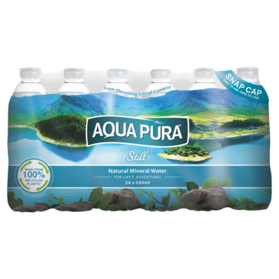 Aqua Pura Still Natural Mineral Water 24 x 500ml