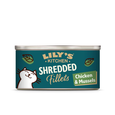 Lily's Kitchen Shredded Fillets Chicken & Mussels in Broth Wet Cat Food