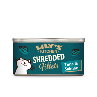 Lily's Kitchen Tuna and Salmon Shredded Fillets for Cats 70g