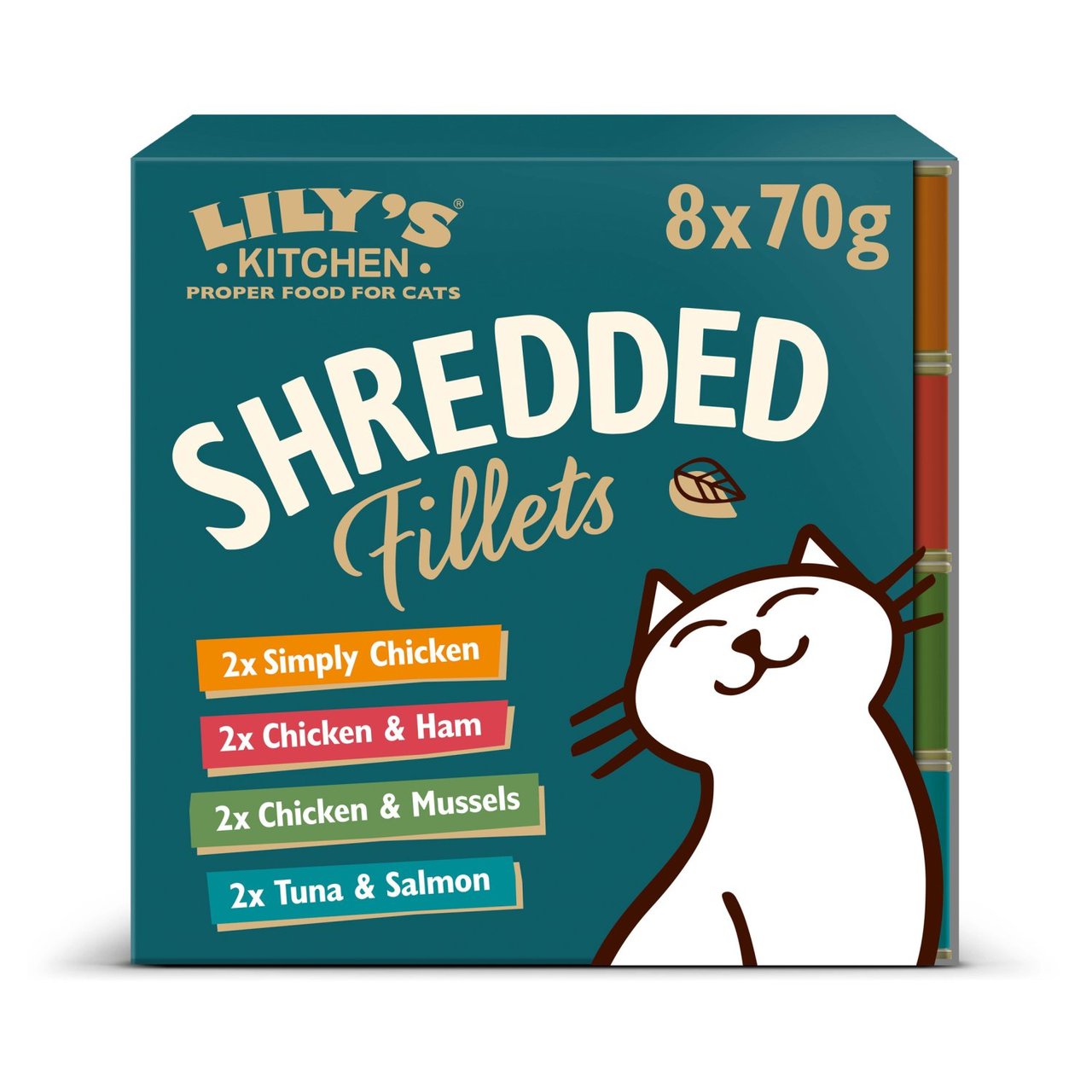 Lily's Kitchen Shredded Fillets in Broth Multipack Wet Food for Cats