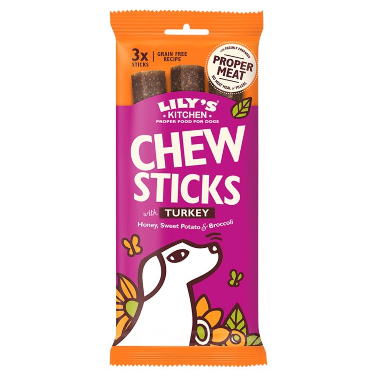 Lily's Kitchen Chew Sticks with Turkey Dog Treat