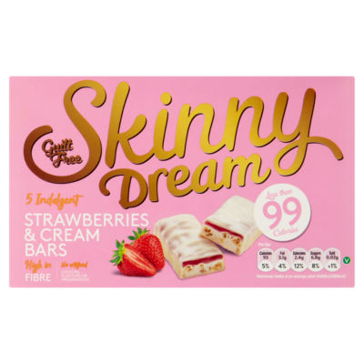 Skinny Dream Indulgent Strawberries & Cream Bars