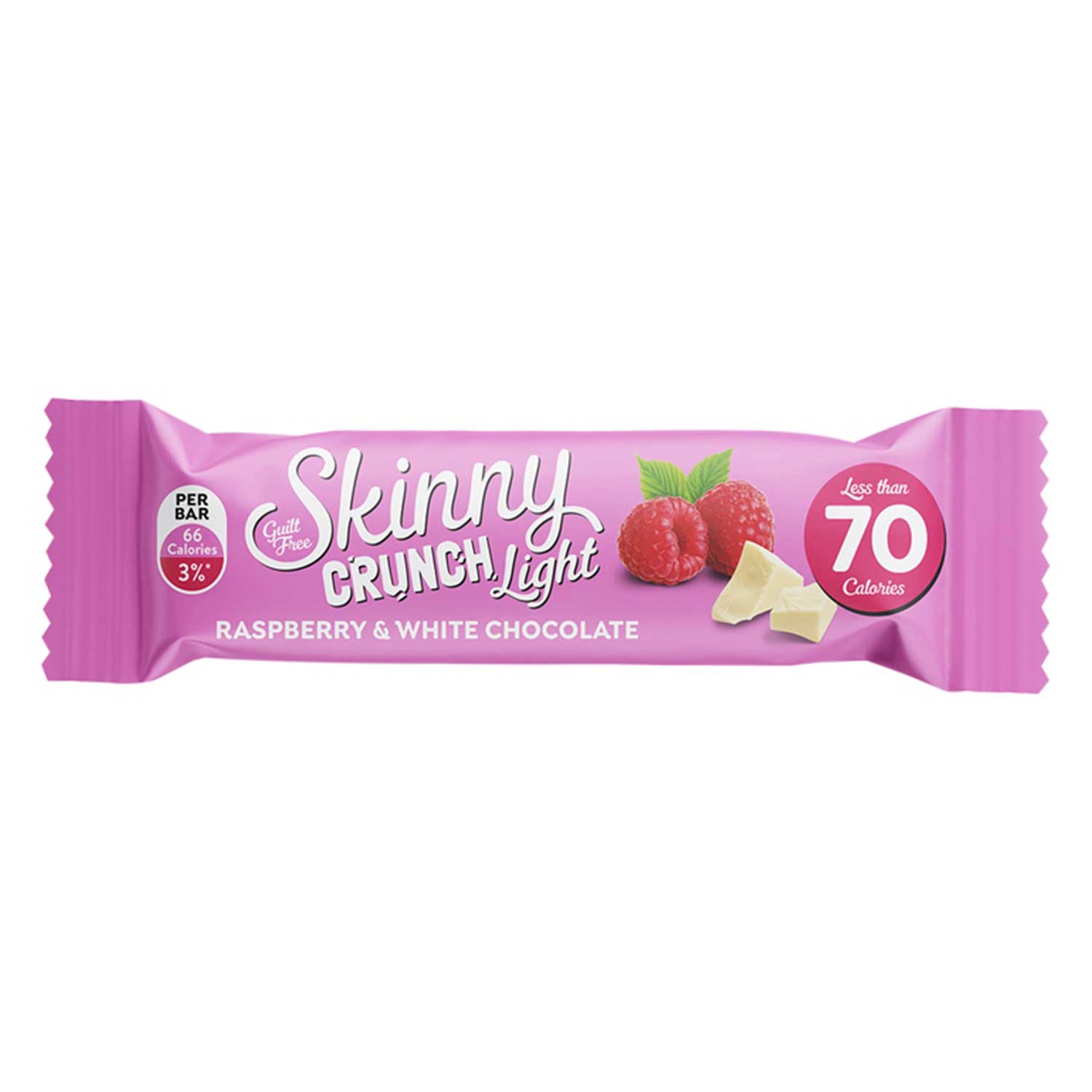 Skinny Crunch Light Raspberry & White Chocolate 19g