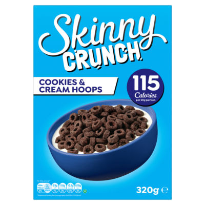 Skinny Crunch Cookies & Cream Hoops 320g