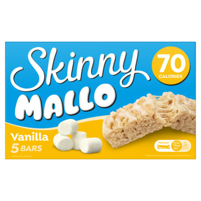 Skinny Brands Skinny Mallo Vanilla Flavour Bars 5 x 18g