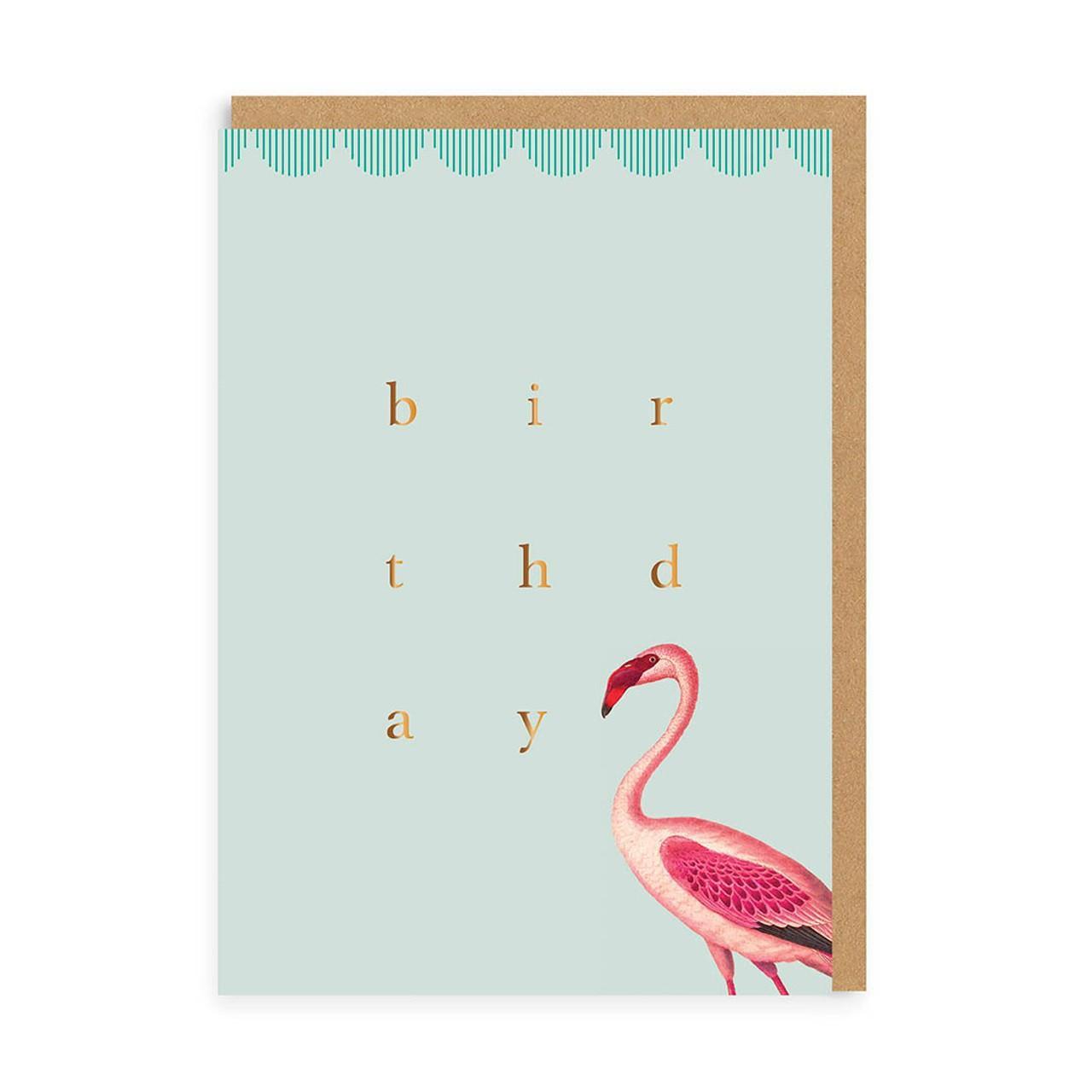 Flamingo Birthday Card