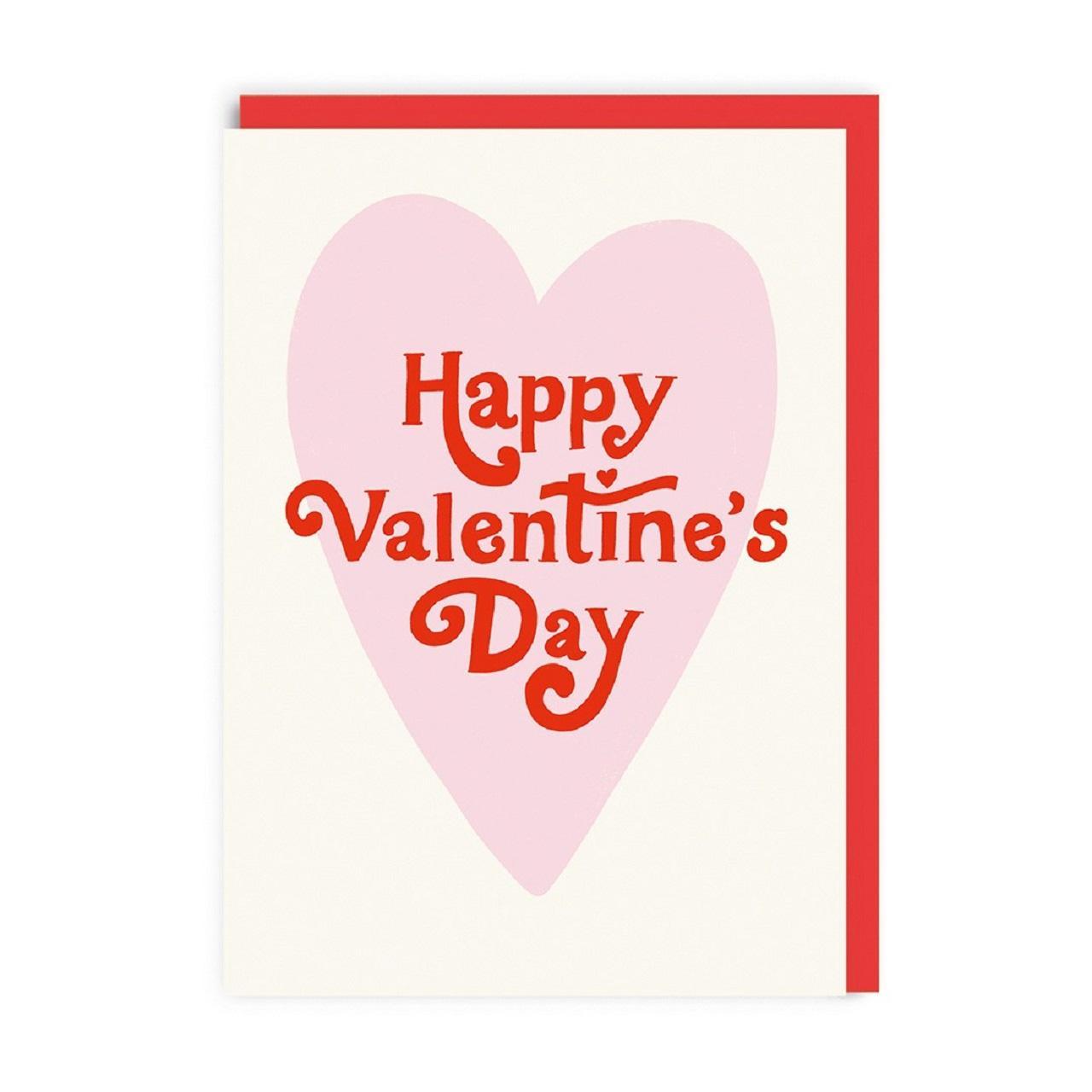 Retro Heart Valentine's Day Card 