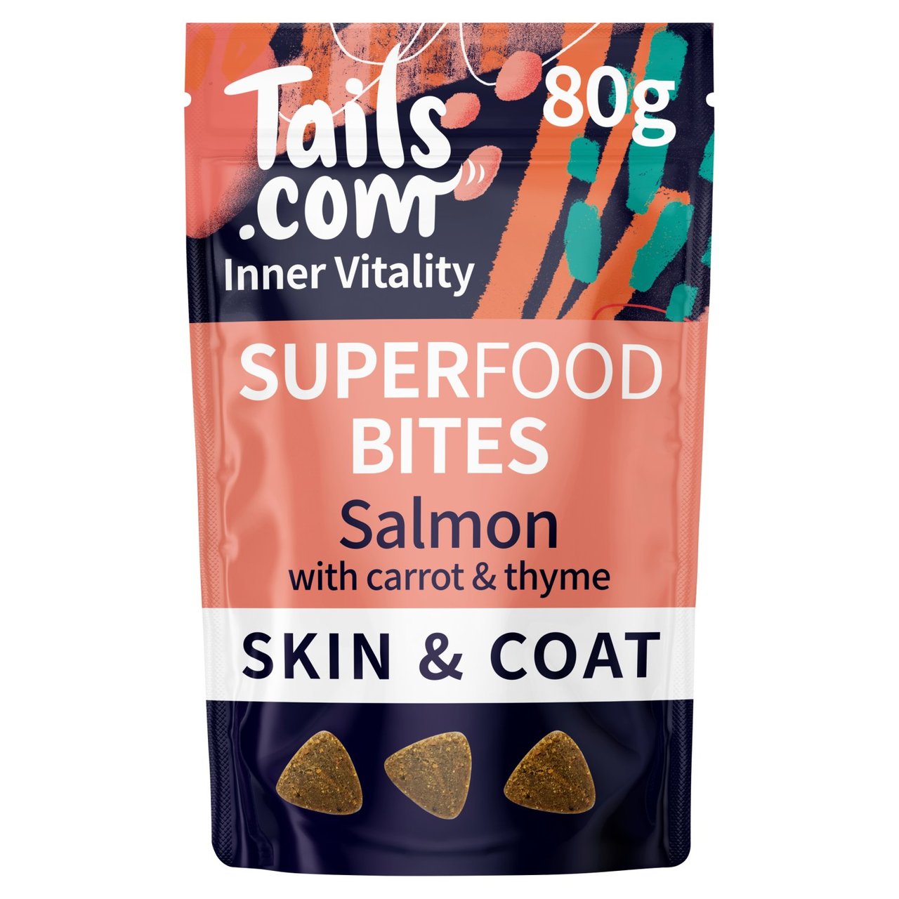 tails.com Inner Vitality Superfood Bites Salmon with Carrot & Thyme 80g