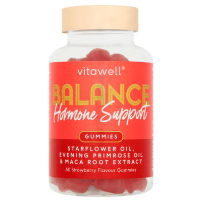 Vitawell Balance Hormone Support 60 Strawberry Flavour Gummies