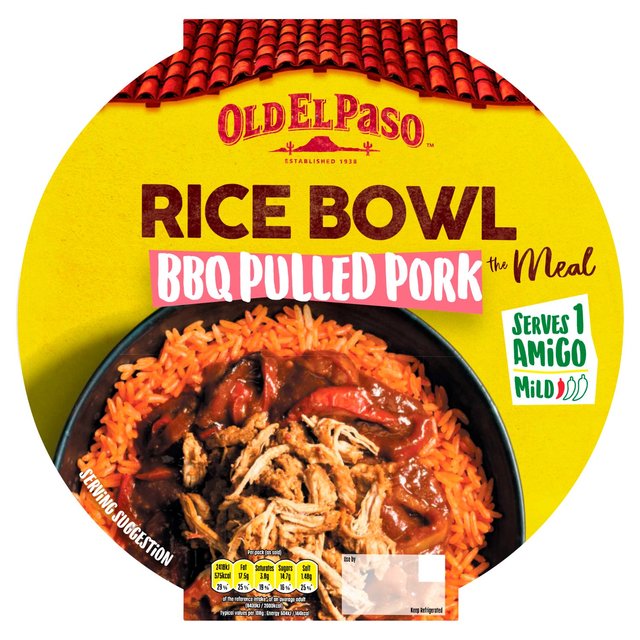 Old El Paso BBQ Pulled Pork Rice Bowl  400g