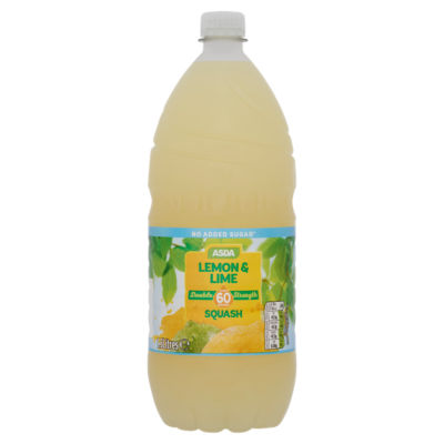 ASDA No Added Sugar Double Strength Lemon & Lime Squash