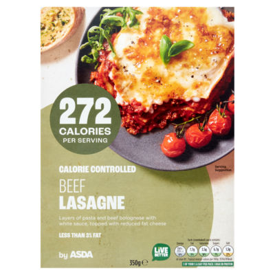 ASDA Calorie Controlled Beef Lasagne 350g