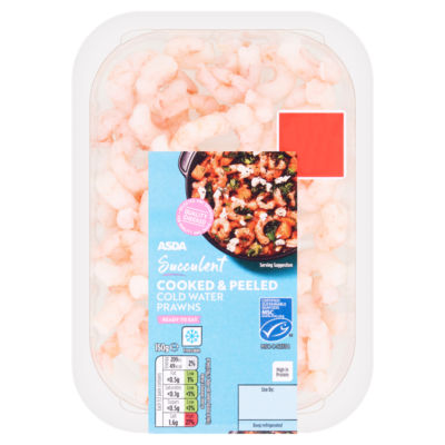 ASDA Succulent Cooked & Peeled Cold Water Prawns