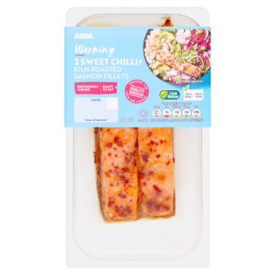 ASDA Warming 2 Sweet Chilli Kiln Roasted Salmon Fillets 180g