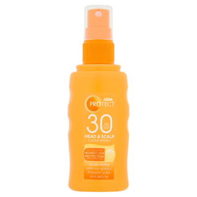 ASDA Protect SPF 30+ Head & Scalp Clear Spray