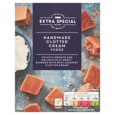 ASDA Extra Special Handmade Clotted Cream Fudge 150g