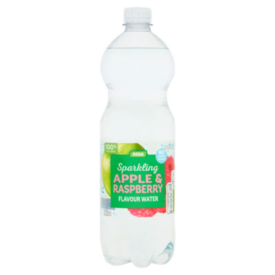 ASDA Apple & Raspberry Flavour Sparkling Water