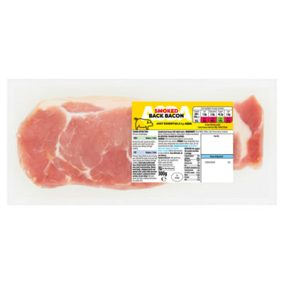 JUST ESSENTIALS by ASDA Smoked Back Bacon 300g