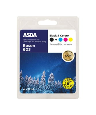 ASDA Epson 603 Black and Colour Ink Cartridge