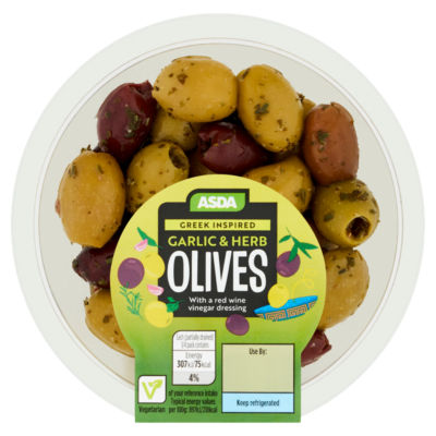 ASDA Marinated Garlic & Herb Olives 150g