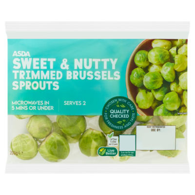 ASDA Sweet & Nutty Trimmed Brussels Sprouts