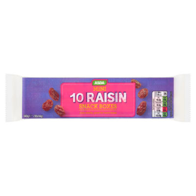 ASDA Mini Raisin Snack Boxes 10 x 14g (140g)