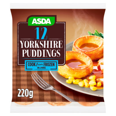 ASDA 12 Golden Yorkshire Puddings 220g