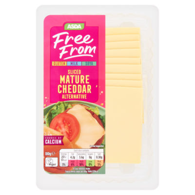 ASDA Free From Sliced Mature Cheddar Alternative