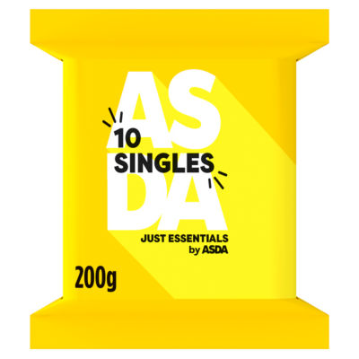 JUST ESSENTIALS by ASDA 10 Single Cheese Slices 200g