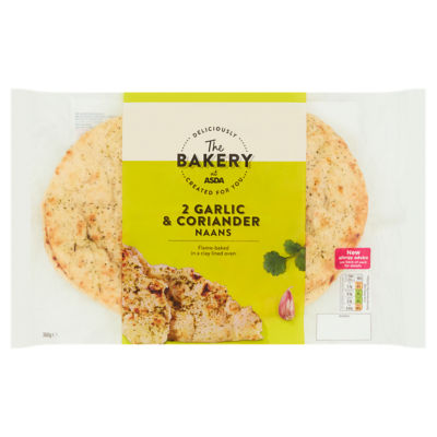 The BAKERY at ASDA 2 Garlic & Coriander Naans