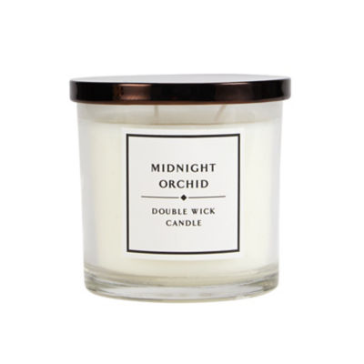 George Home Classic Midnight Orchid Double Wick Candle