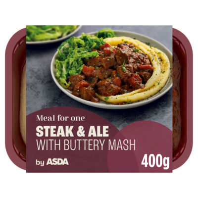 ASDA Meal For One Steak & Ale with Buttery Mash 400g