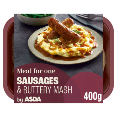 ASDA Meal For One Sausages & Buttery Mash 400g