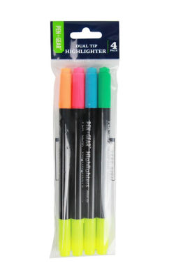 Pen & Gear Dual End Highlighters 4 Pack