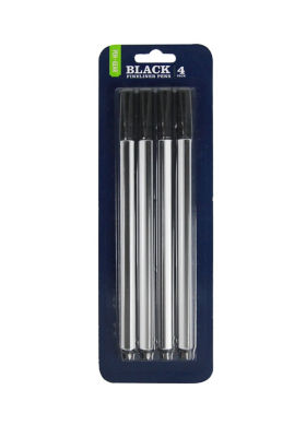 Pen & Gear Black Fineliners 4 pack