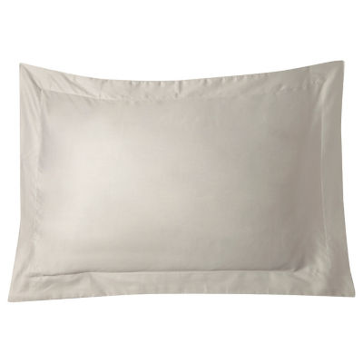 George Home Luxury 100% Cotton Silver Pillowcase