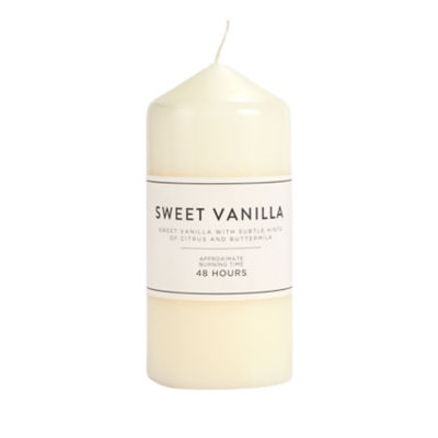 George Home Sweet Vanilla Medium Pillar Candle