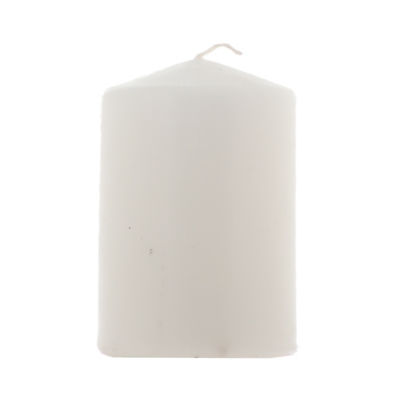 George Home Unscented White Small Pillar Candle