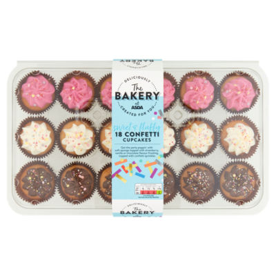 The BAKERY at ASDA 18 Confetti Cupcakes