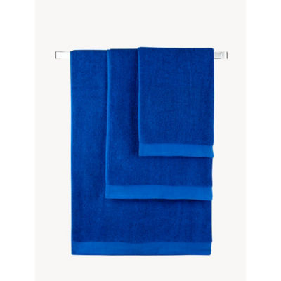George Home Medium Cobalt Blue Cotton Bath Towel