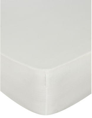 George Home White Fitted Sheet - King