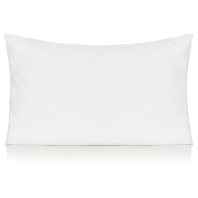 George Home White Brushed Cotton Pillowcase Pair